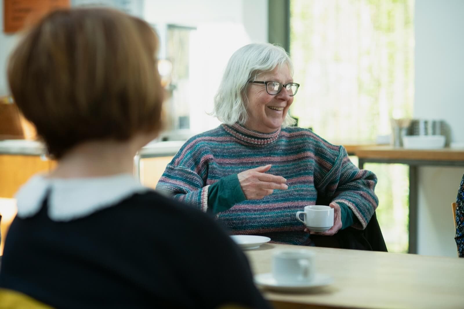 Zorgverleners communiceren via het systeem